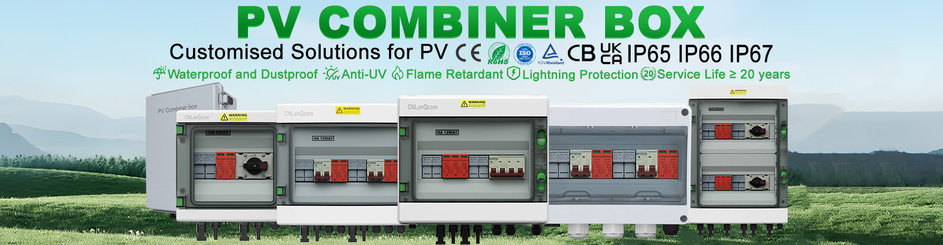 Cutie de combinare PV 1 în 1 ieșire DC500V