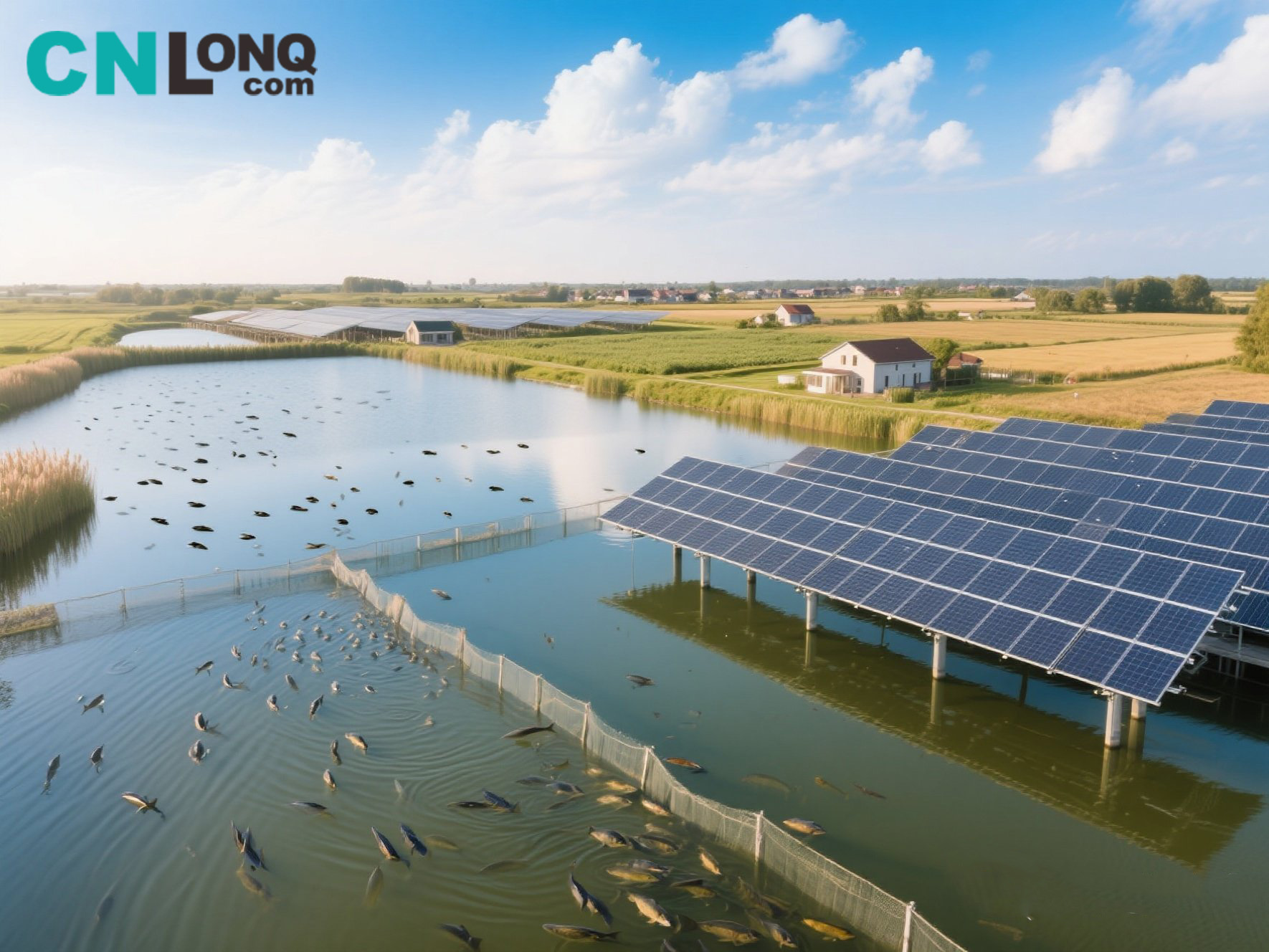Modelul de integrare „Pescuit-Fhotovoltaic” al lui Jiangsu Rudong: Panourile solare cresc „Pește de Aur”, valoarea producției de quintupling pe acre