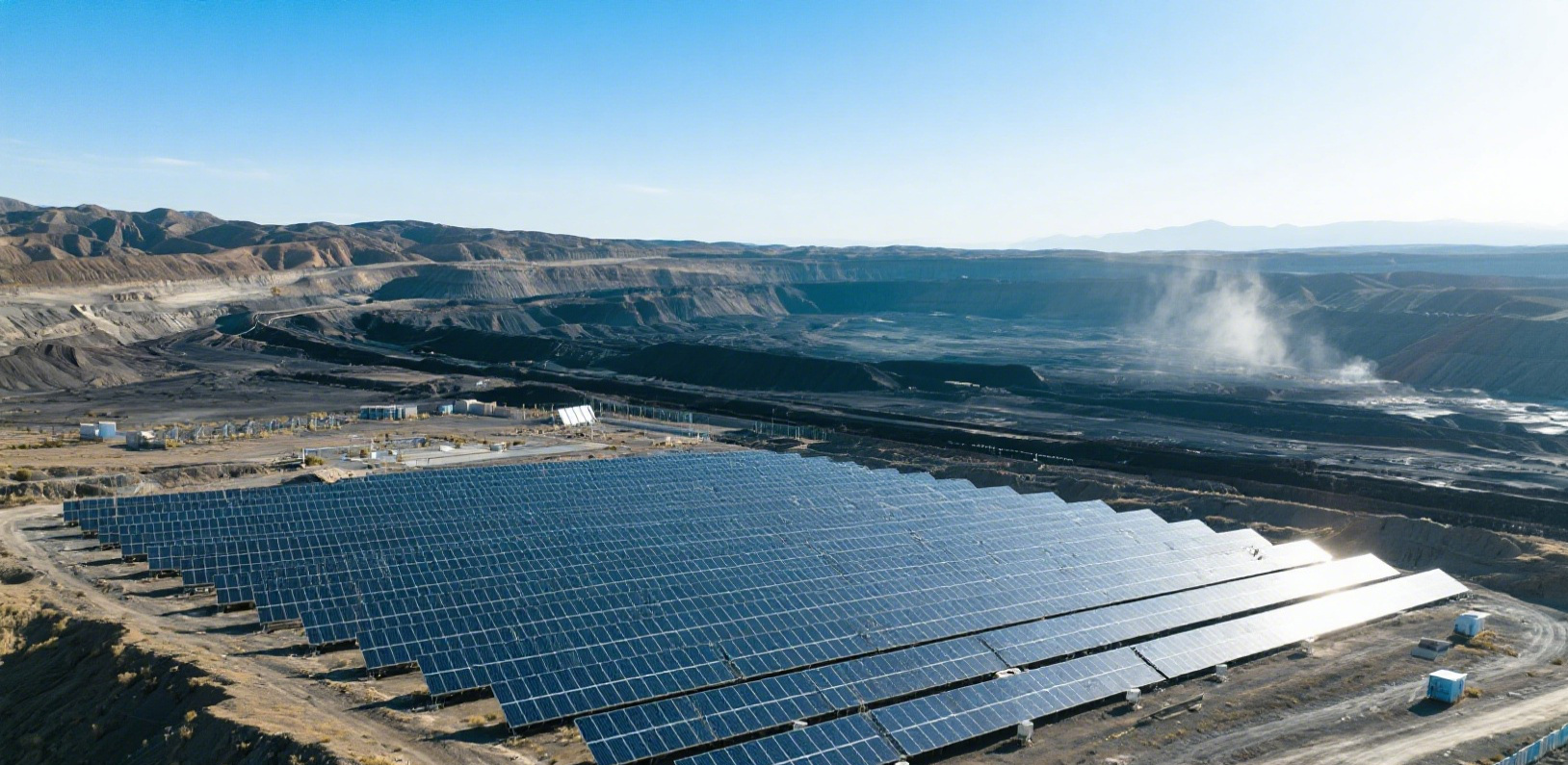 Primul proiect fotovoltaic de mină de mare altitudine din Xinjiang este lansat: Mina de cărbune Heishan deschide calea pentru tranziția ecologică cu „Guvernarea minieră + generarea de energie”
